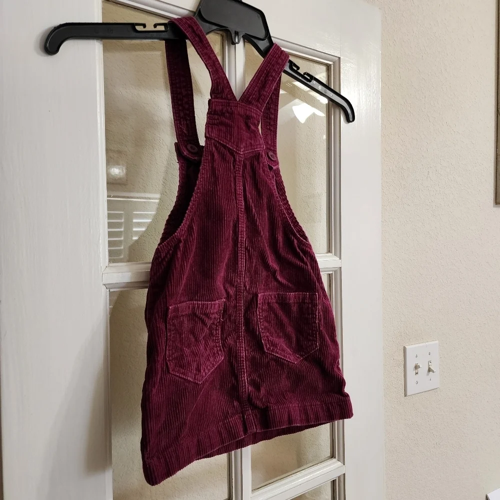 Baby GAP Toddler Girl 4Y Corduroy Skirtall Overall Skirt Huckleberry Fall ’22